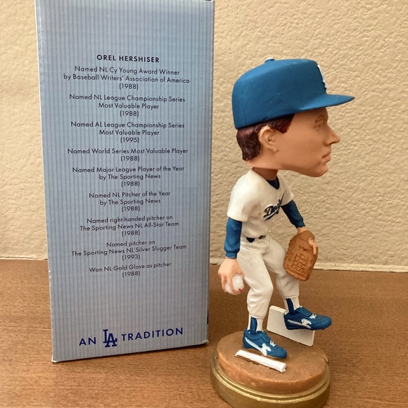 Official LOS ANGELES DODGERS 2012 OREL HERSHISER 50th Anniversary BOBBLEHEAD - Picture 4 of 7